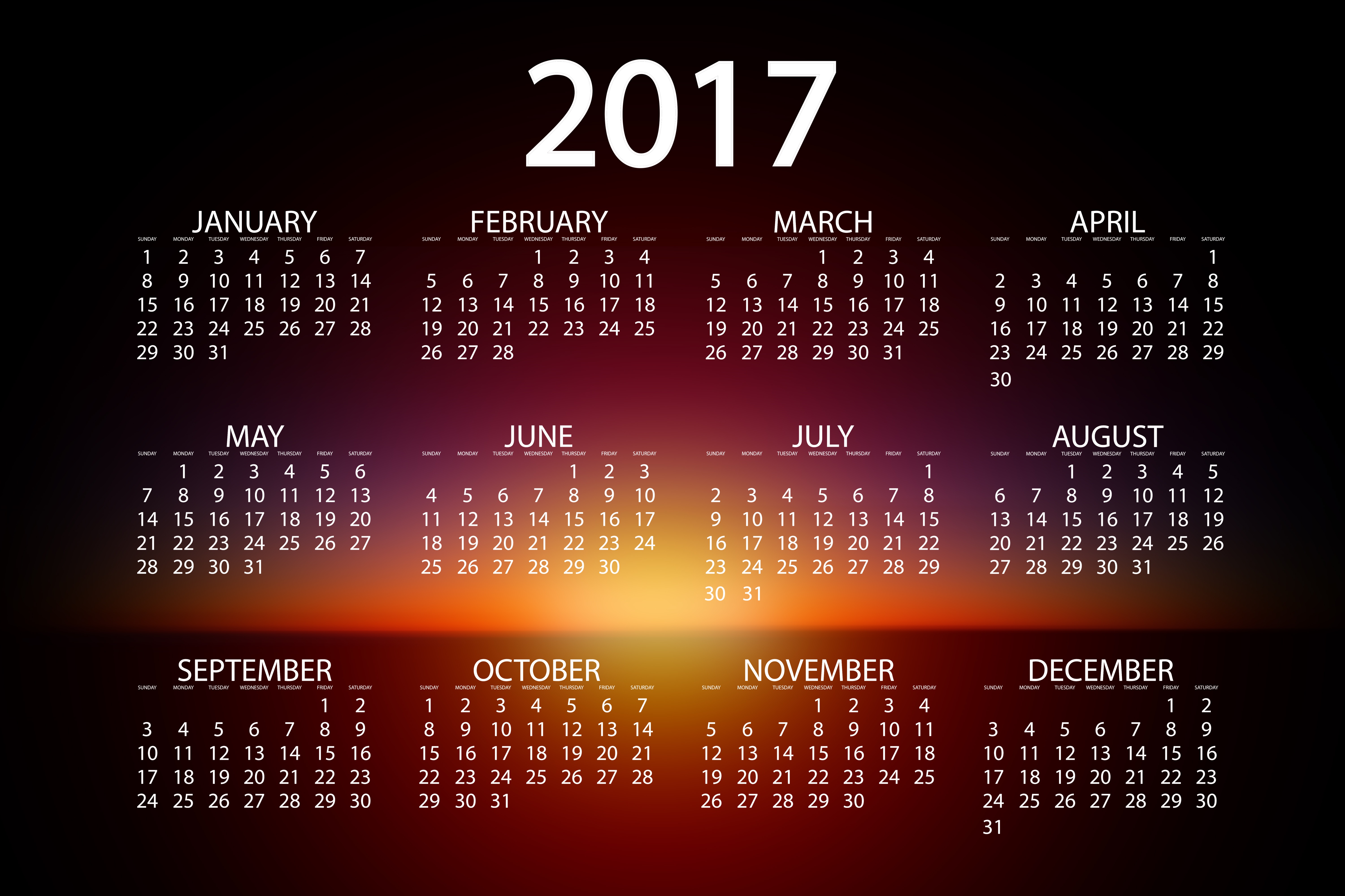 Detail Wallpaper Kalender 2017 Nomer 5