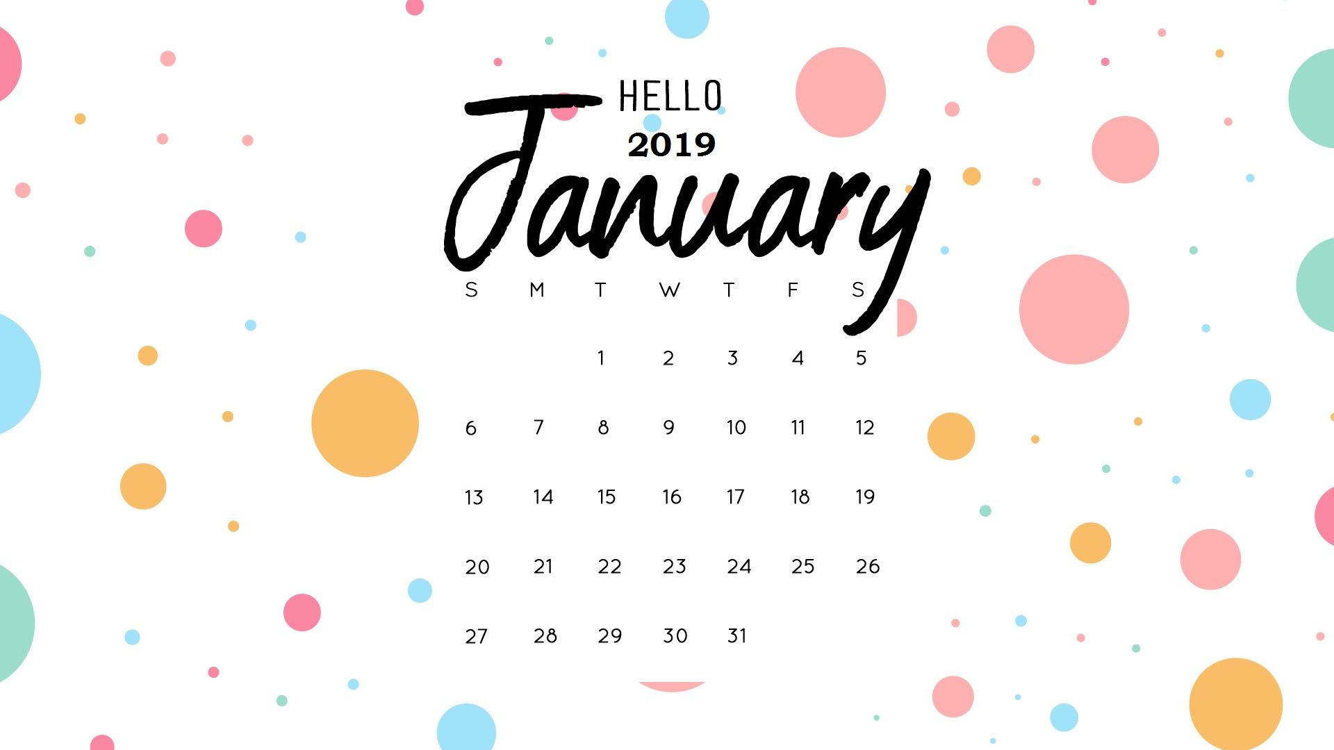 Detail Wallpaper Kalender 2019 Nomer 8