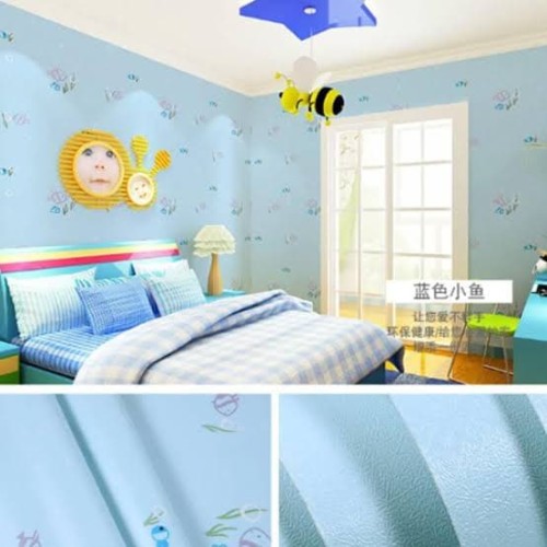 Detail Wallpaper Kamar Tidur Warna Biru Nomer 12