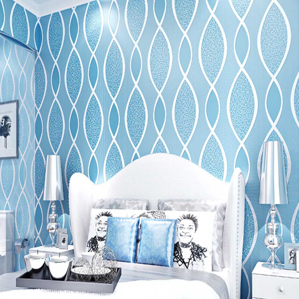 Detail Wallpaper Kamar Tidur Warna Biru Nomer 4