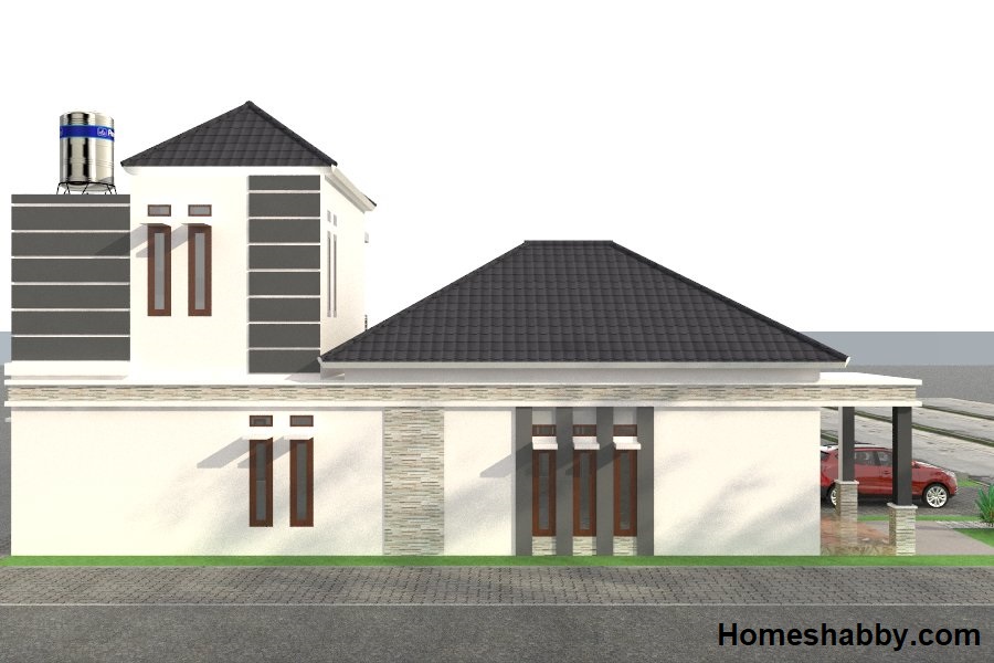 Detail Rumah Tingkat Bagian Belakang Nomer 30