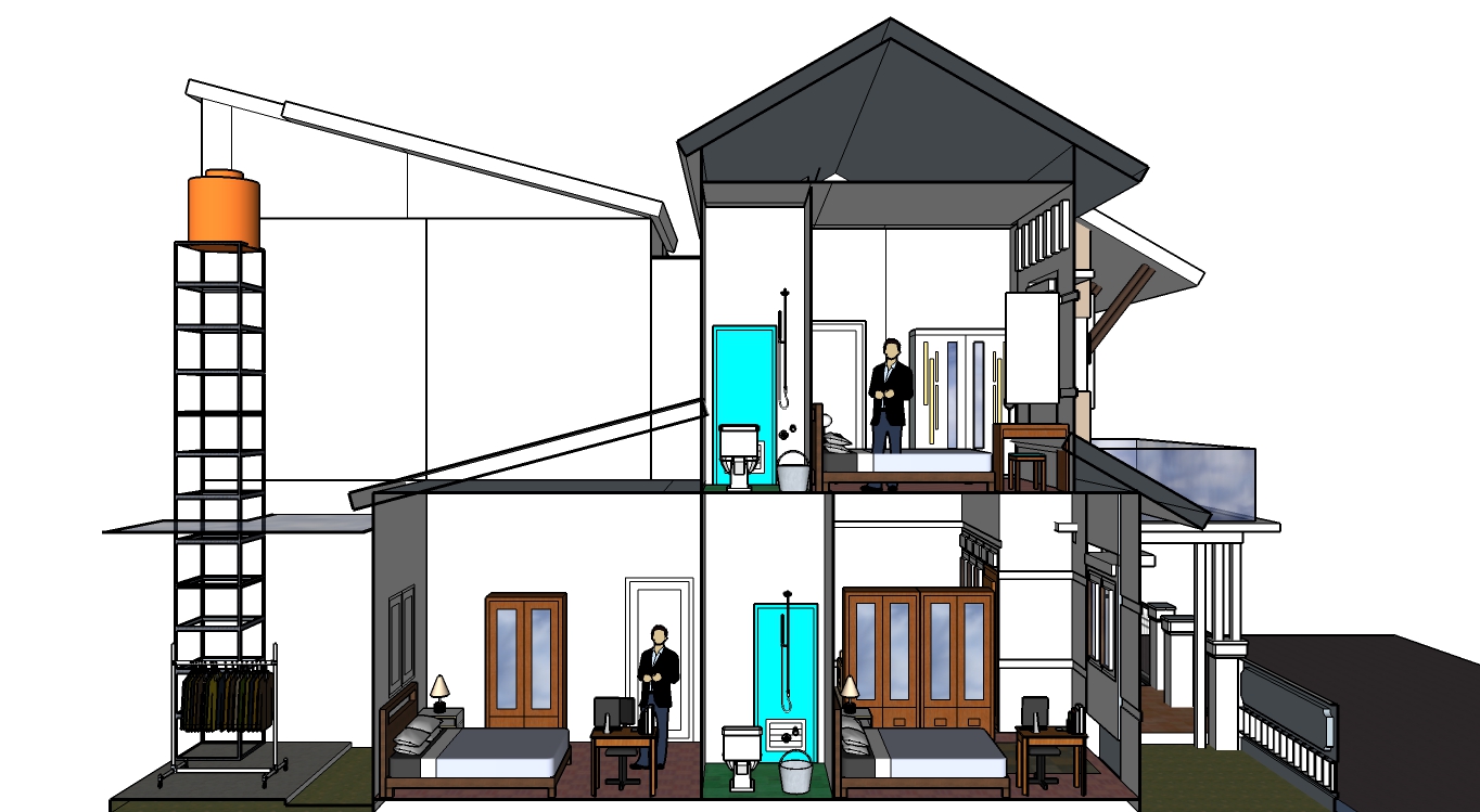 Detail Rumah Tingkat Belakang Saja Nomer 44