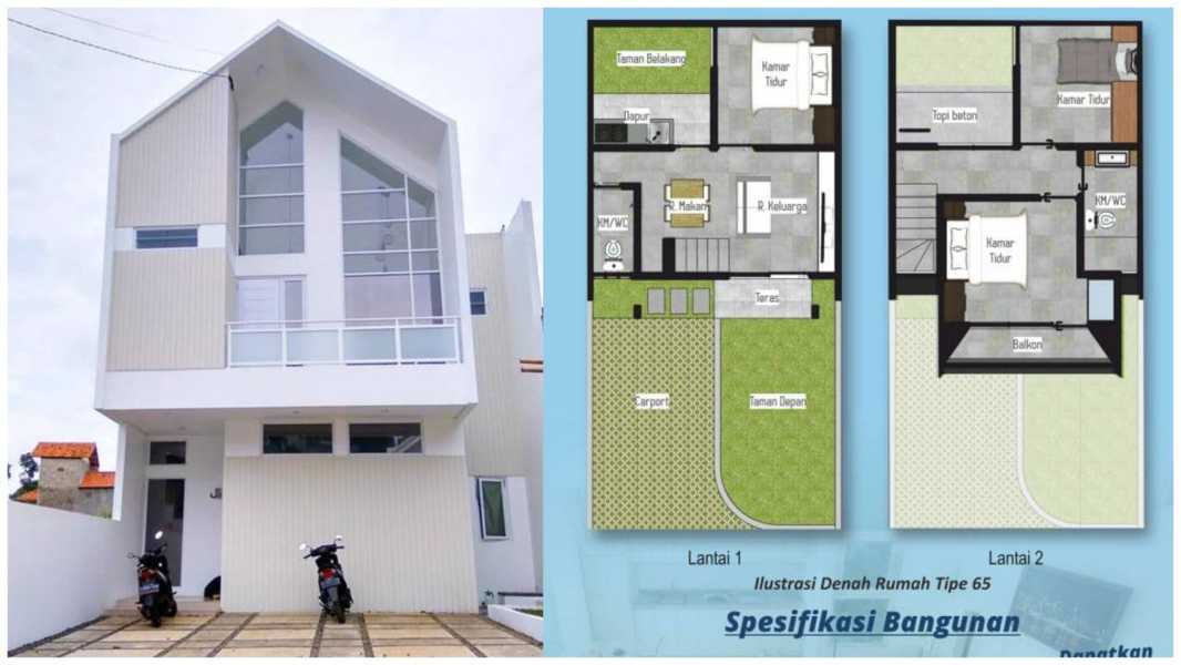 Detail Rumah Tingkat Belakang Saja Nomer 52