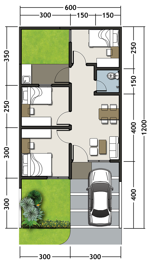 Detail Rumah Tipe 46 Nomer 5