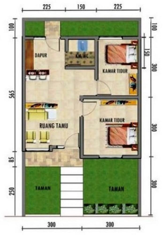 Detail Rumah Type 36 60 Nomer 22