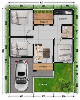 Detail Rumah Type 50 Nomer 22