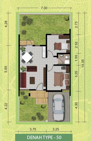 Detail Rumah Type 50 Nomer 39