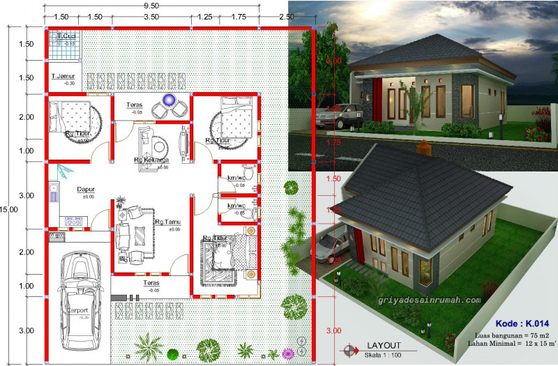 Detail Rumah Type 75 Minimalis Nomer 2