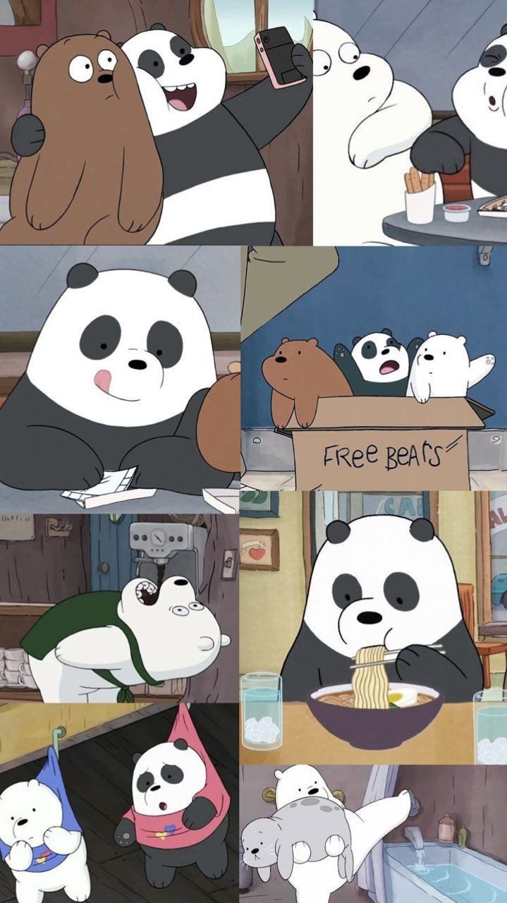 Detail Wallpaper Kartun Panda Dan Beruang Nomer 5