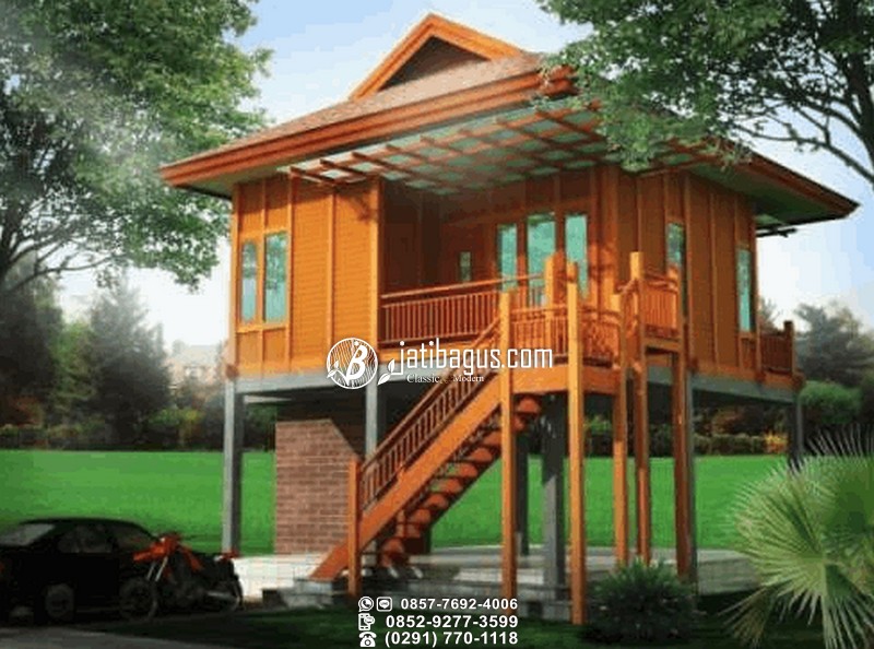 Detail Rumah Villa Kayu Minimalis Nomer 3