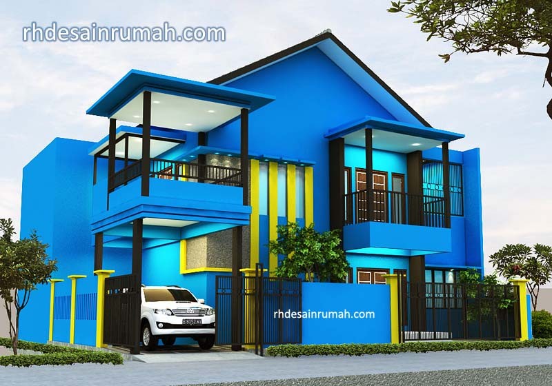 Detail Rumah Warna Biru Tua Nomer 22