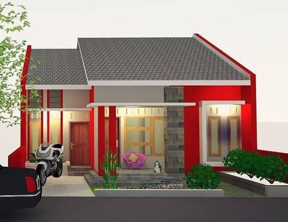 Detail Rumah Warna Merah Nomer 15