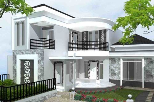 Detail Rumah Warna Putih Mewah Nomer 2