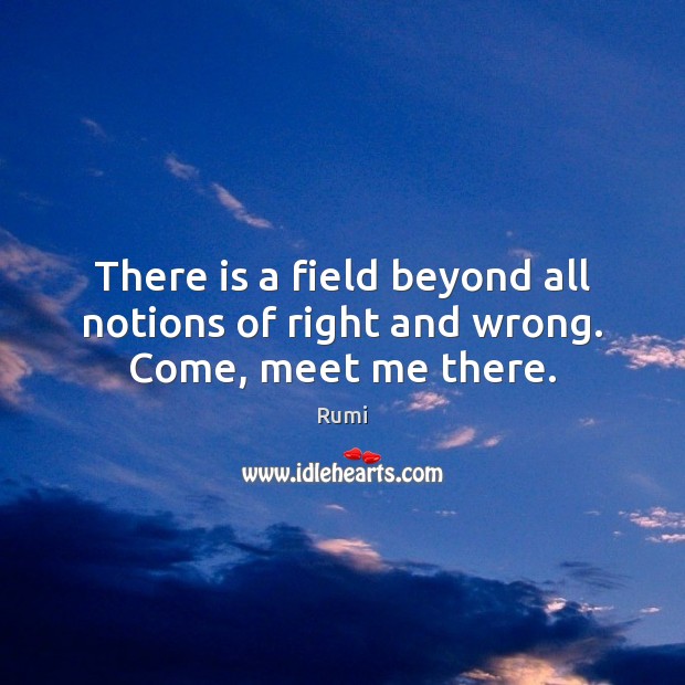 Detail Rumi Quotes Beyond Right And Wrong Nomer 19