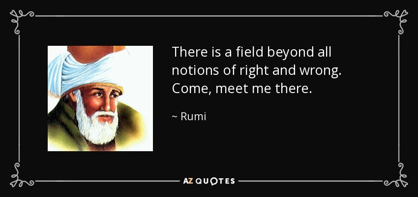 Detail Rumi Quotes Beyond Right And Wrong Nomer 27