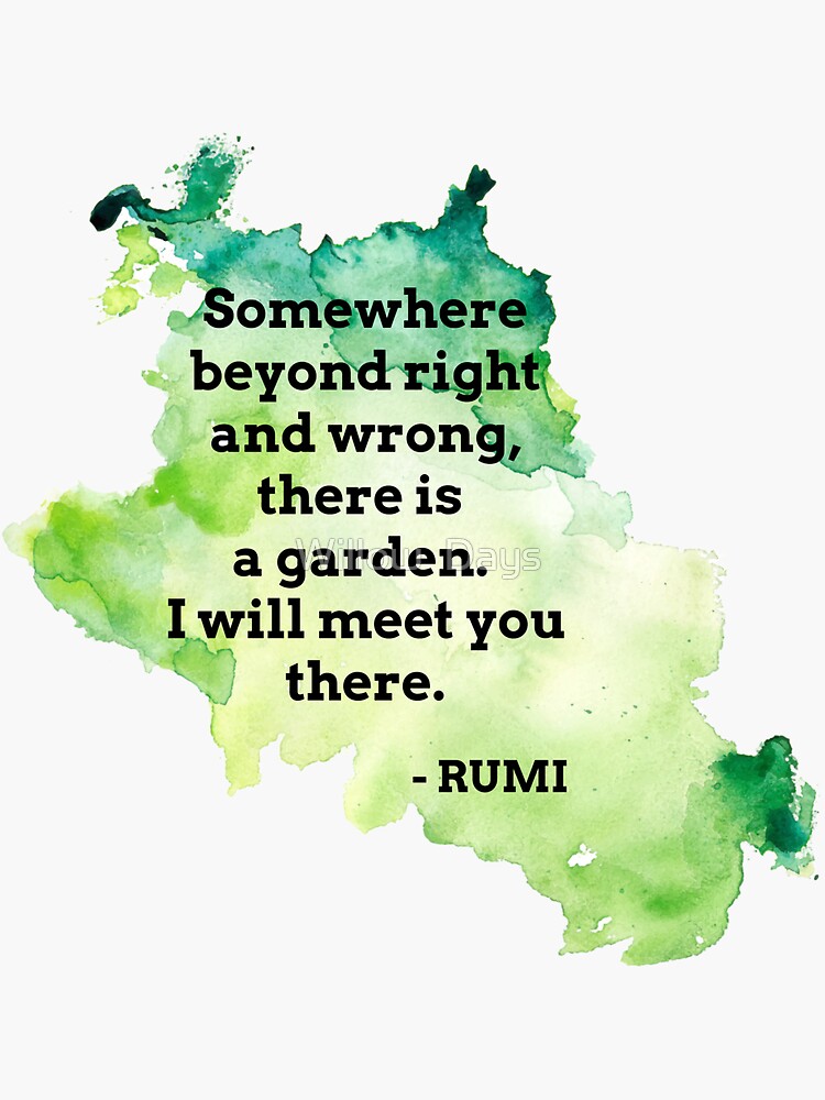 Detail Rumi Quotes Beyond Right And Wrong Nomer 31