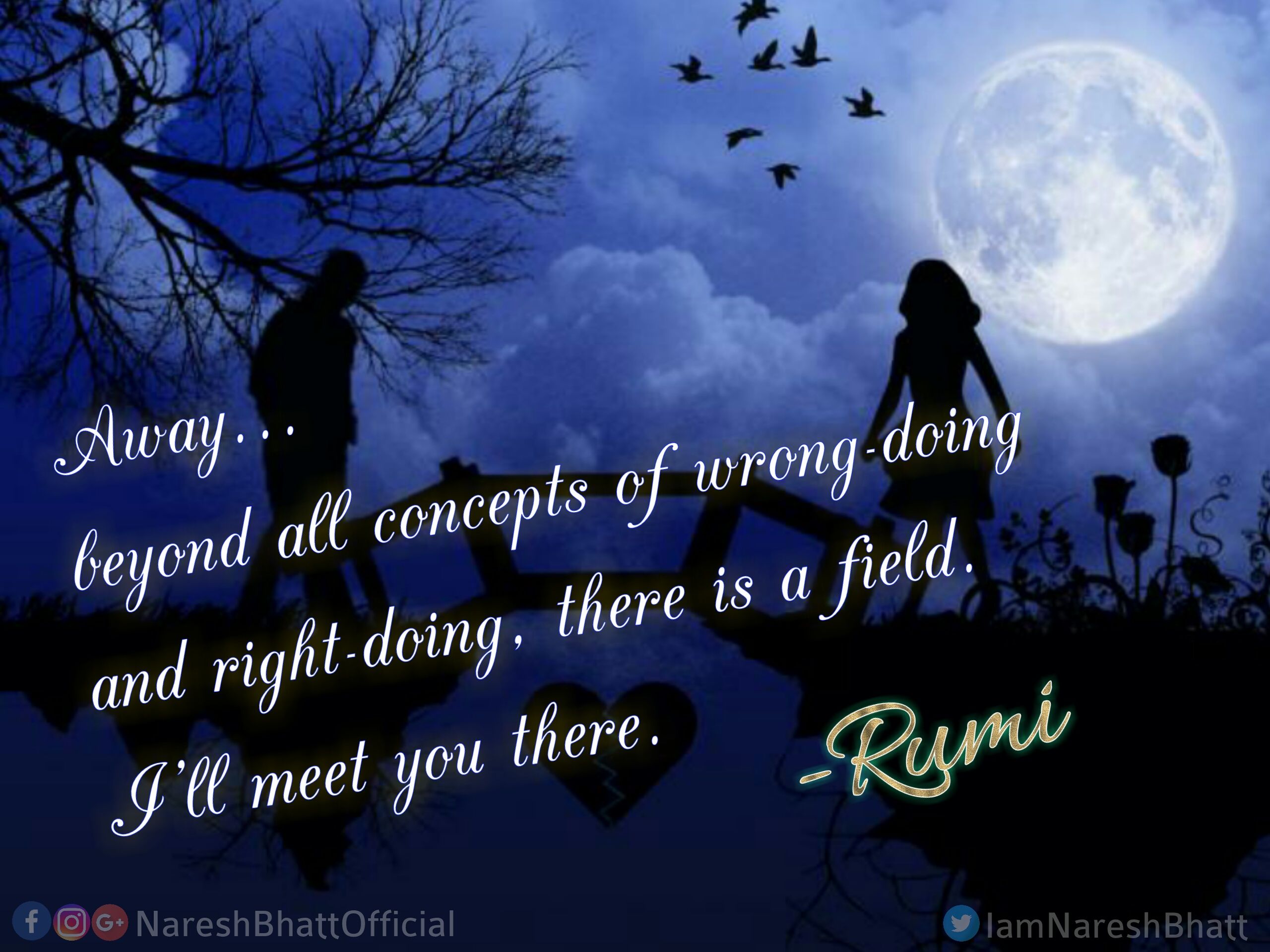 Detail Rumi Quotes Beyond Right And Wrong Nomer 45