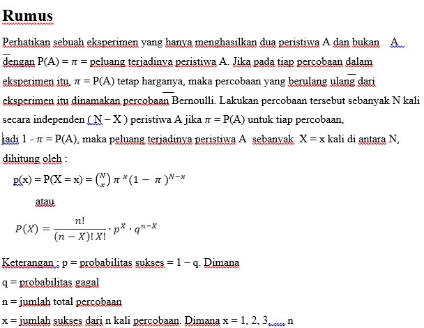 Detail Rumus Distribusi Binomial Nomer 6