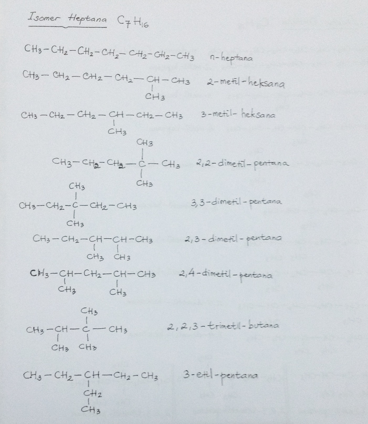 Detail Rumus Struktur Heptana Nomer 4