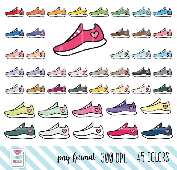 Detail Running Sneakers Clipart Nomer 31