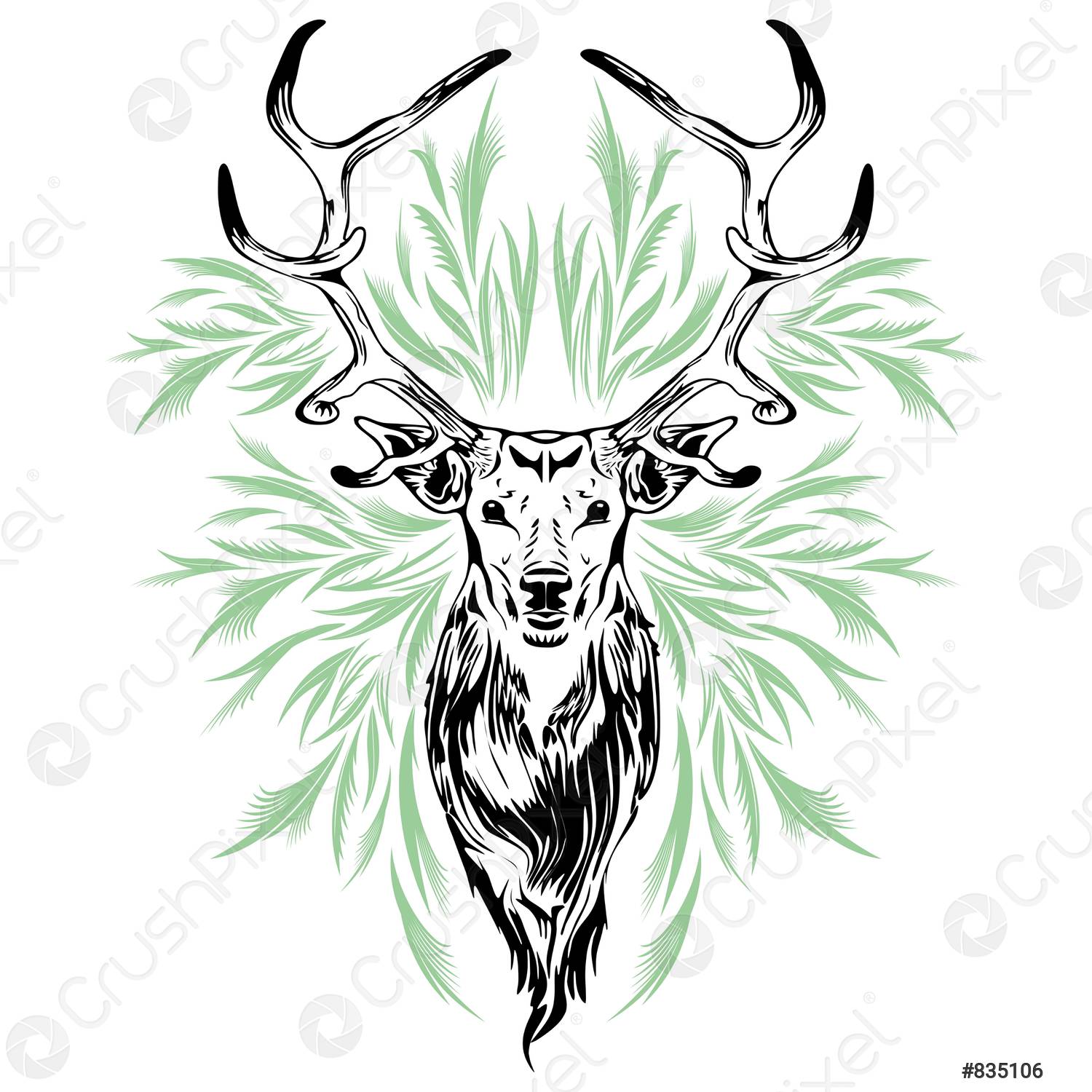 Detail Rusa Vector Nomer 34