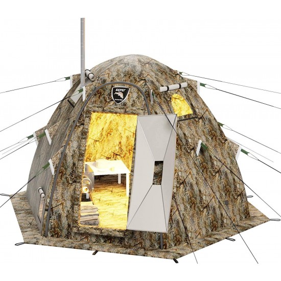 Detail Russian Bear Winter Tent With Stove Nomer 8