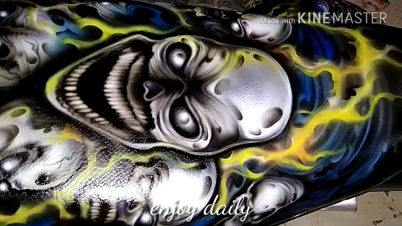 Detail Rx King Airbrush Tengkorak Nomer 11