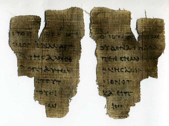 Detail Rylands Library Papyrus P52 Nomer 10
