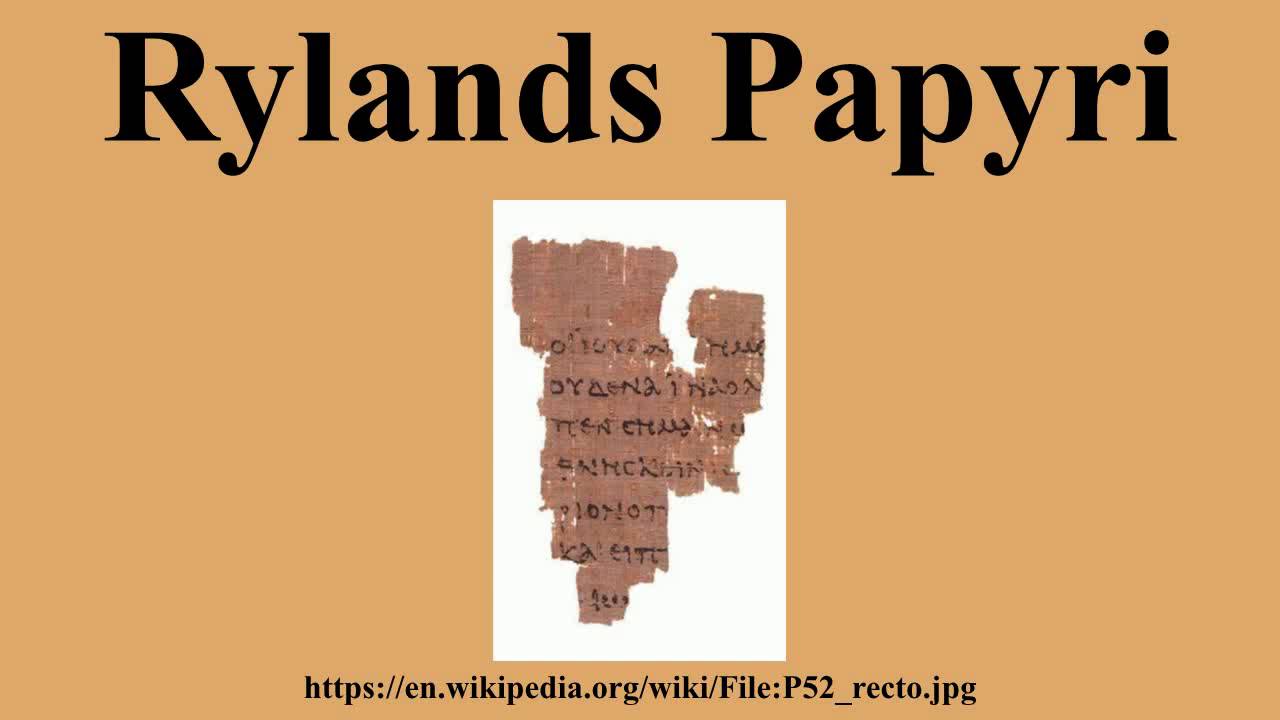 Detail Rylands Library Papyrus P52 Nomer 23