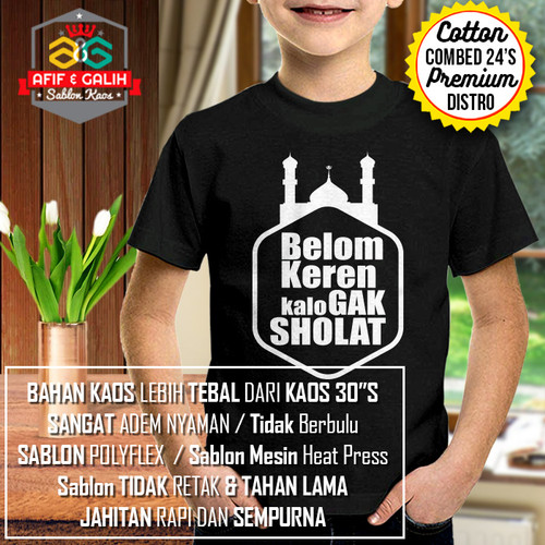 Detail Sablon Kaos Anak Muslim Nomer 53