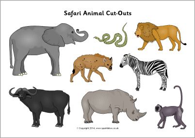 Detail Safari Animal Cutouts Free Nomer 16