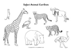 Detail Safari Animal Cutouts Free Nomer 23