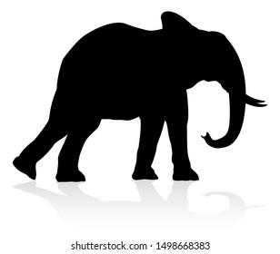 Detail Safari Animal Silhouette Clip Art Nomer 48