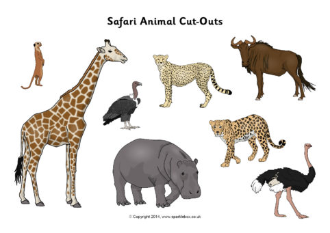 Detail Safari Animals Cutouts Nomer 19