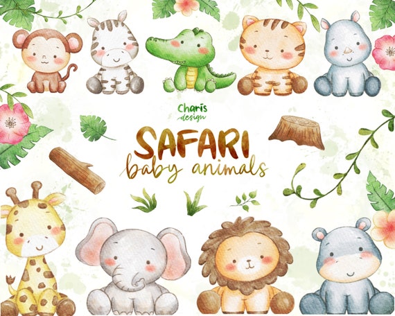 Detail Safari Baby Animals Clipart Nomer 18