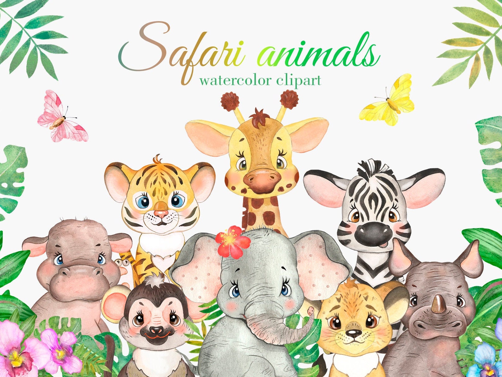 Detail Safari Baby Animals Clipart Nomer 38