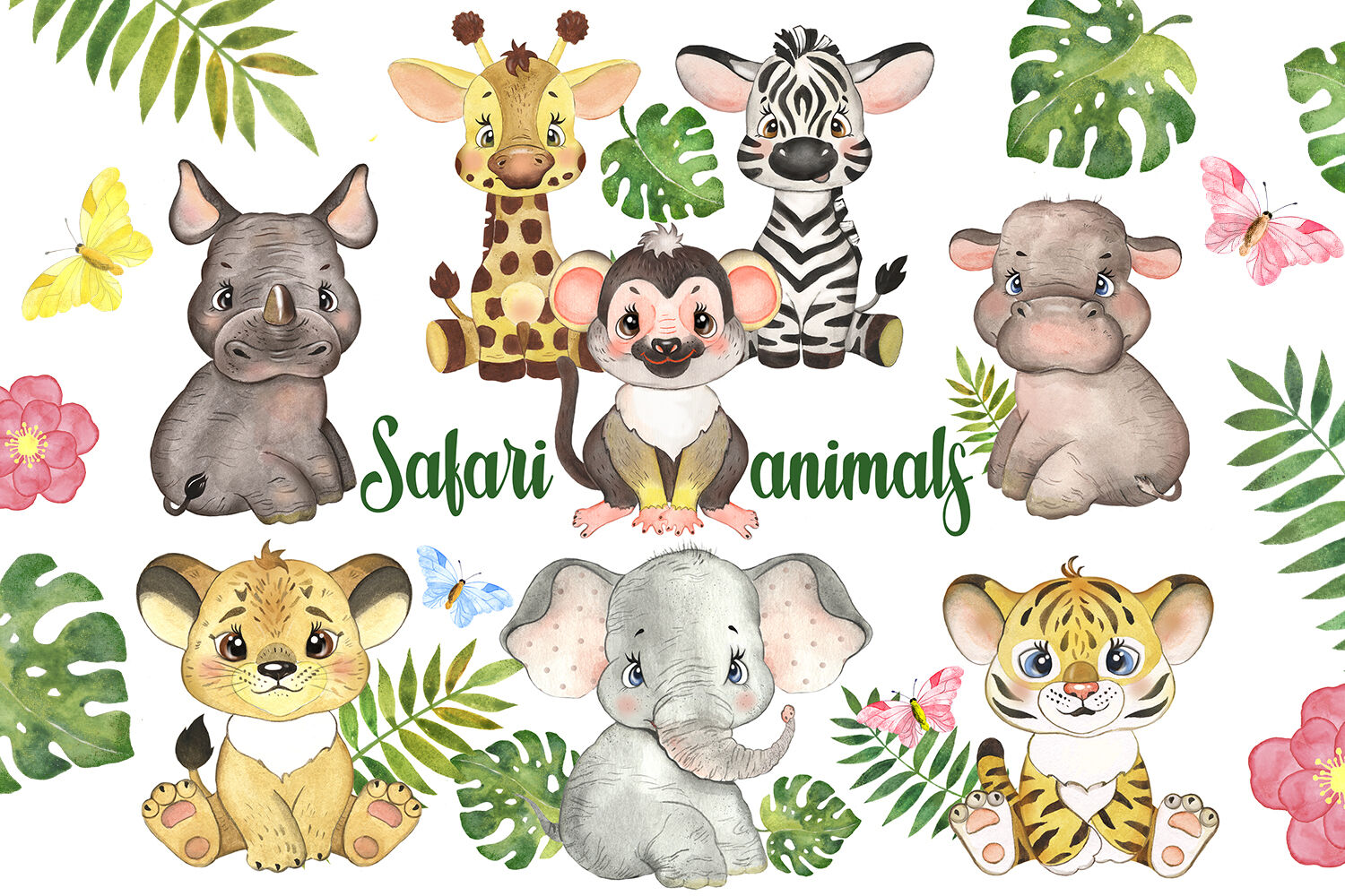 Detail Safari Baby Animals Clipart Nomer 6