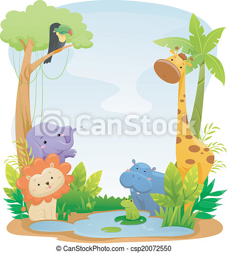 Detail Safari Background Clipart Nomer 27