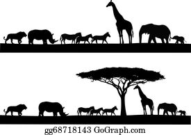 Detail Safari Clipart Black And White Nomer 21