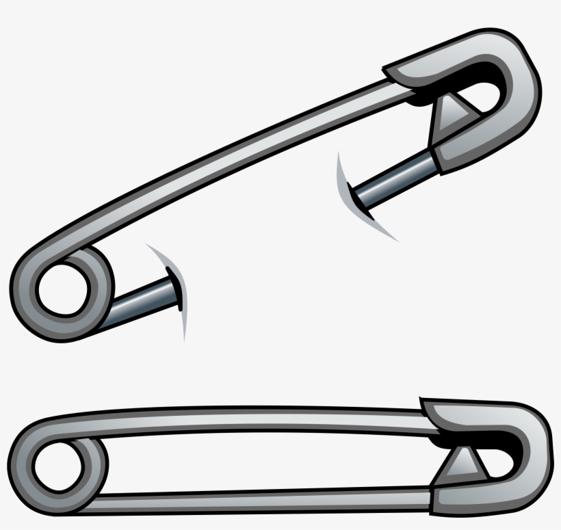 Detail Safety Pins Clipart Nomer 3