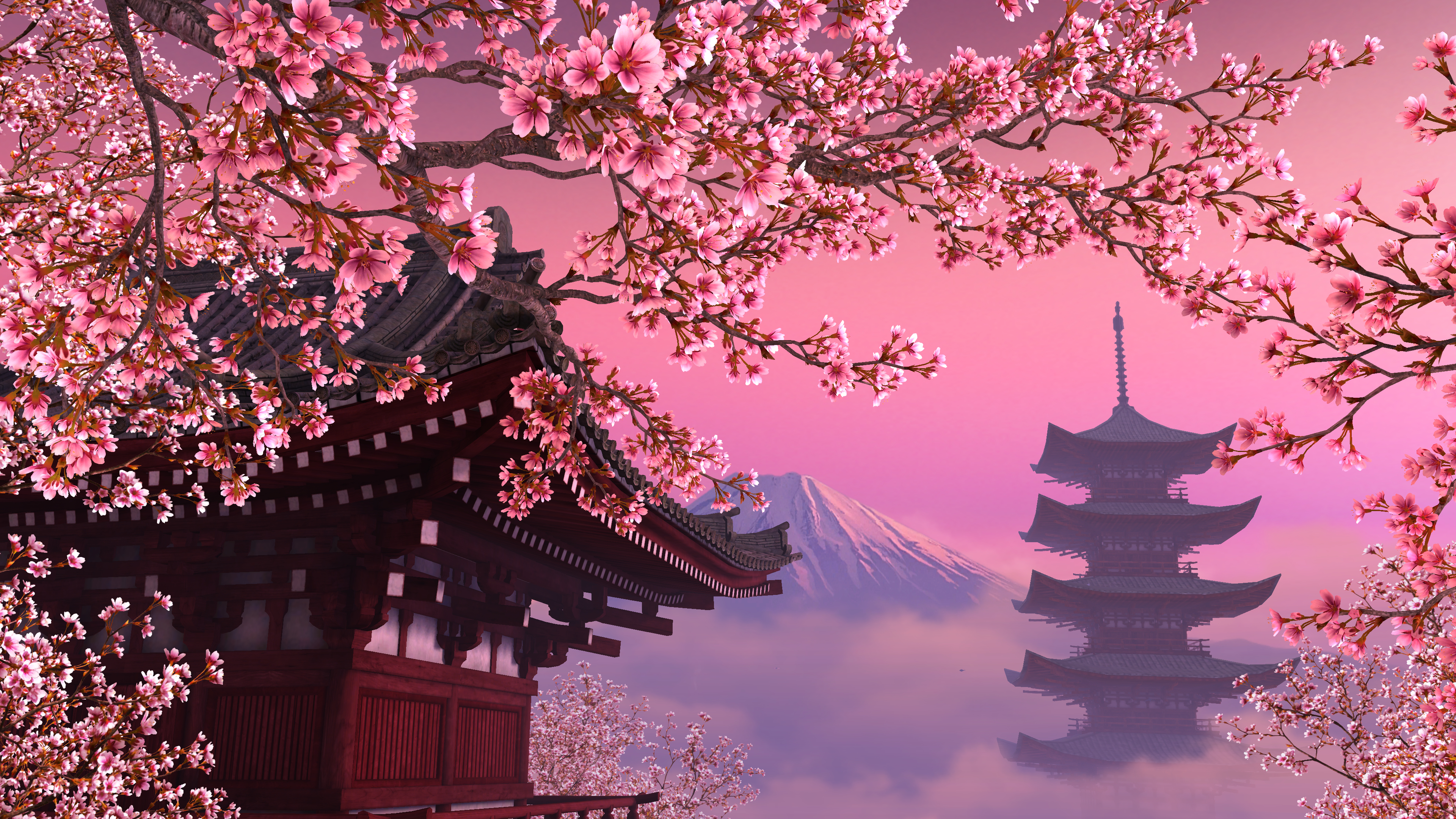 Detail Sakura Background Hd Nomer 53