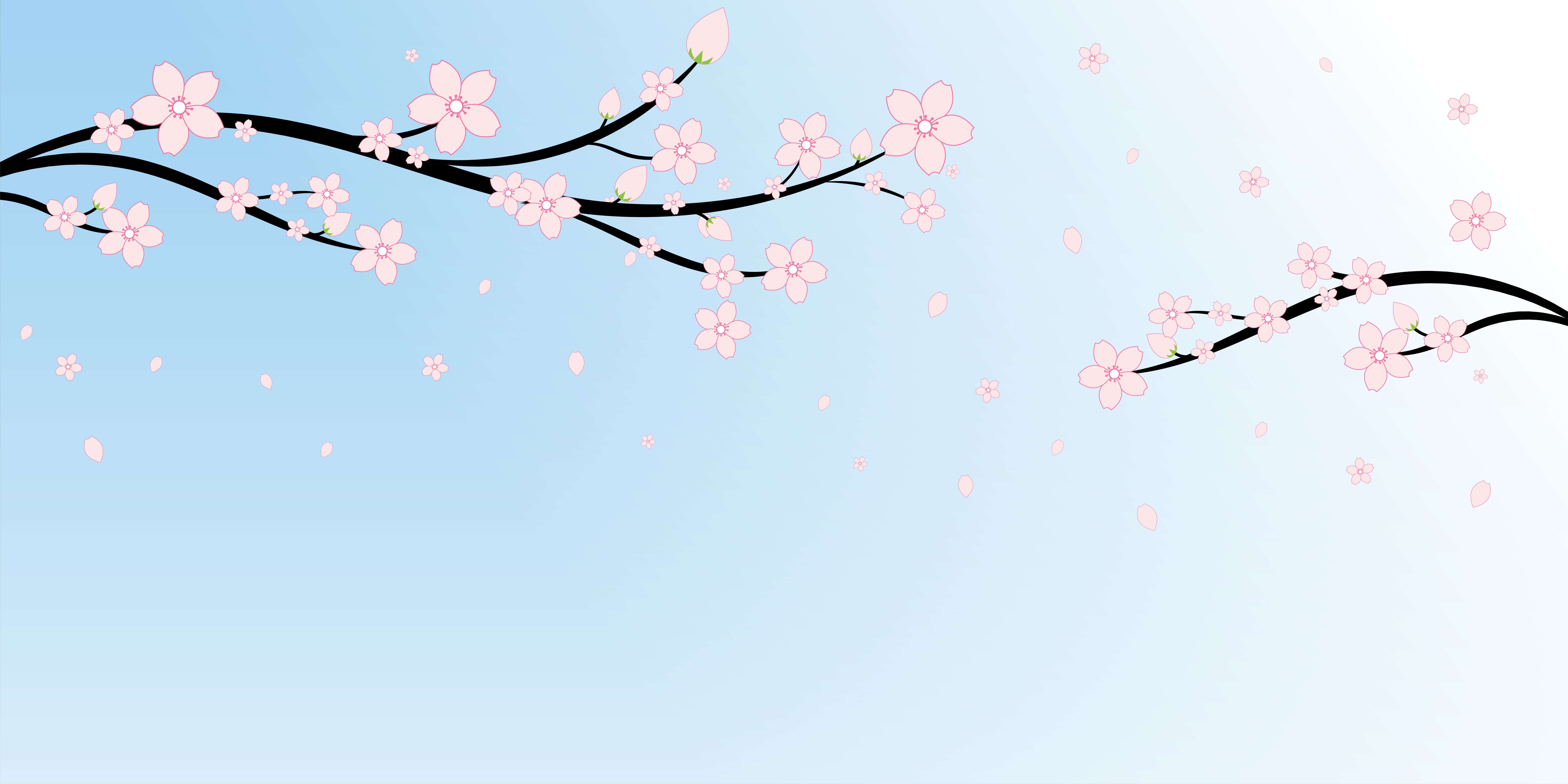 Detail Sakura Background Vector Nomer 13