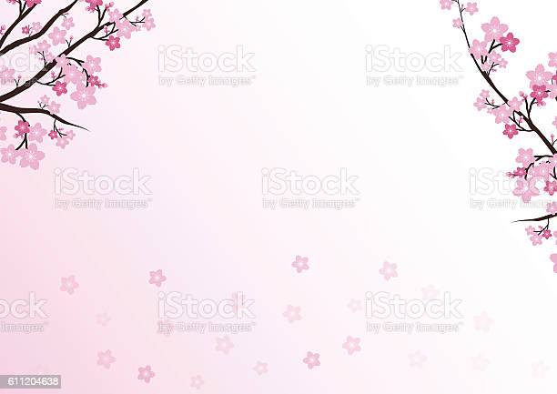 Detail Sakura Background Vector Nomer 15