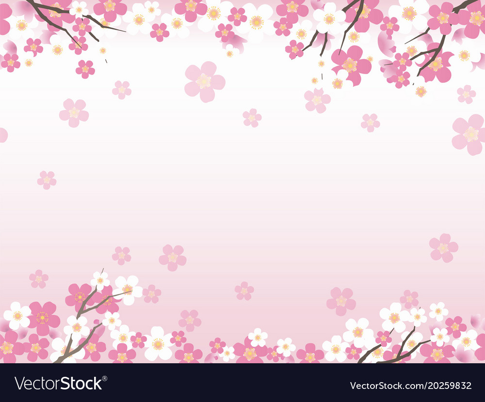 Detail Sakura Background Vector Nomer 23