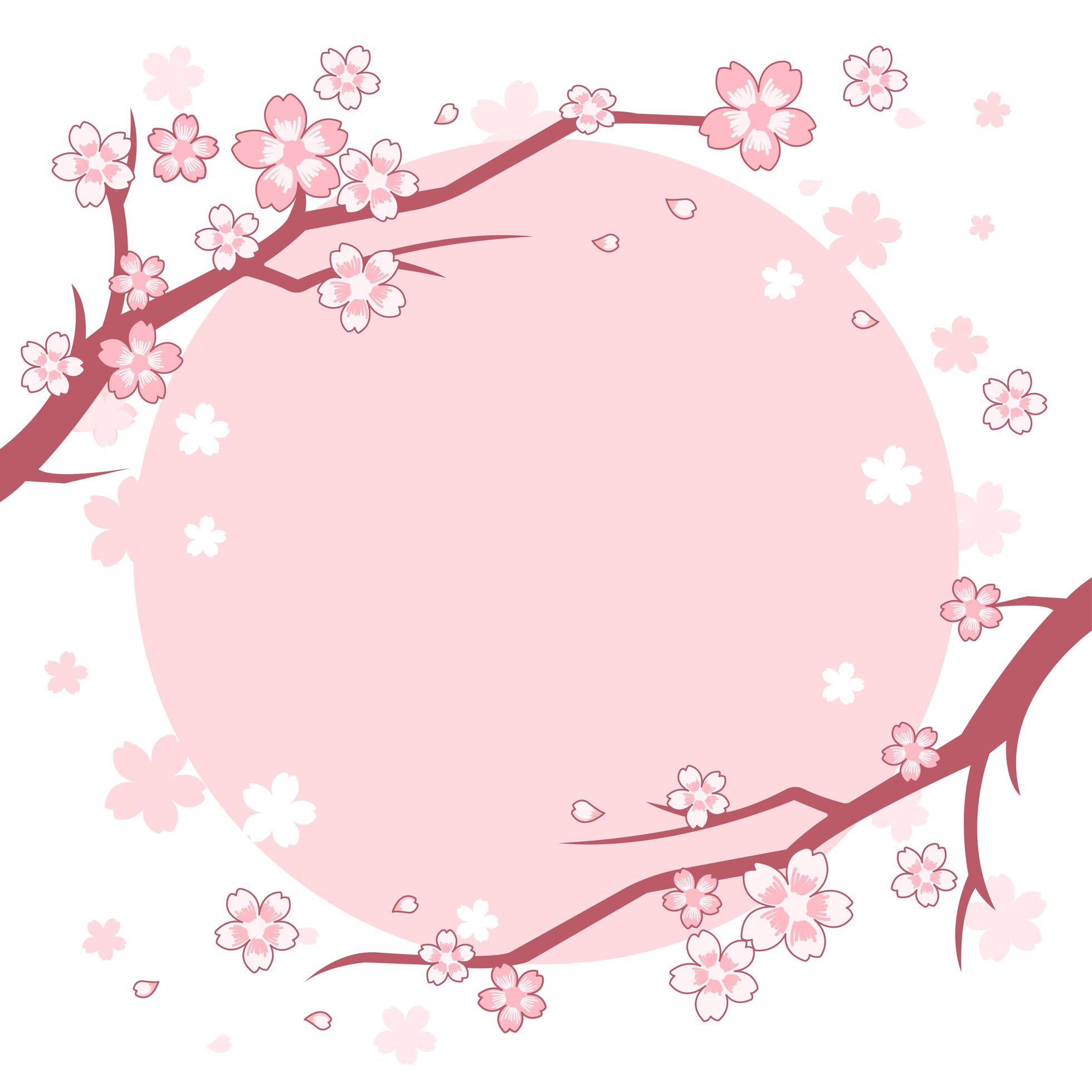 Detail Sakura Background Vector Nomer 35