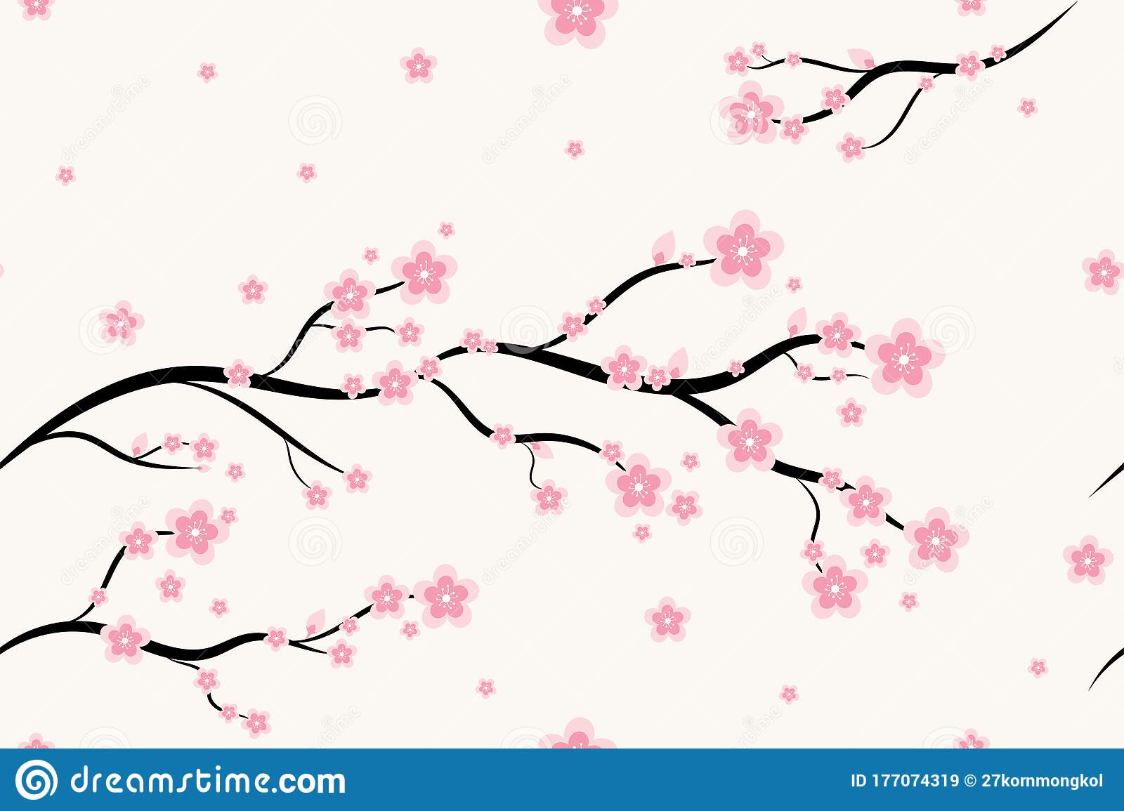 Detail Sakura Background Vector Nomer 40