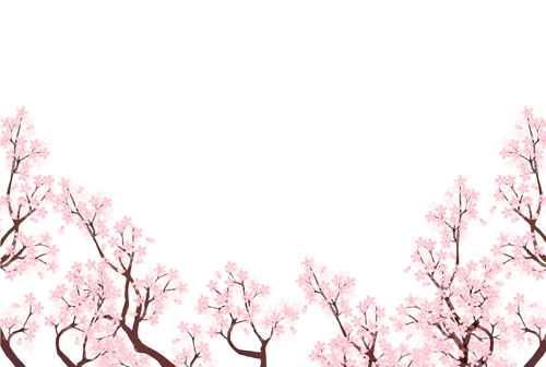 Detail Sakura Background Vector Nomer 42