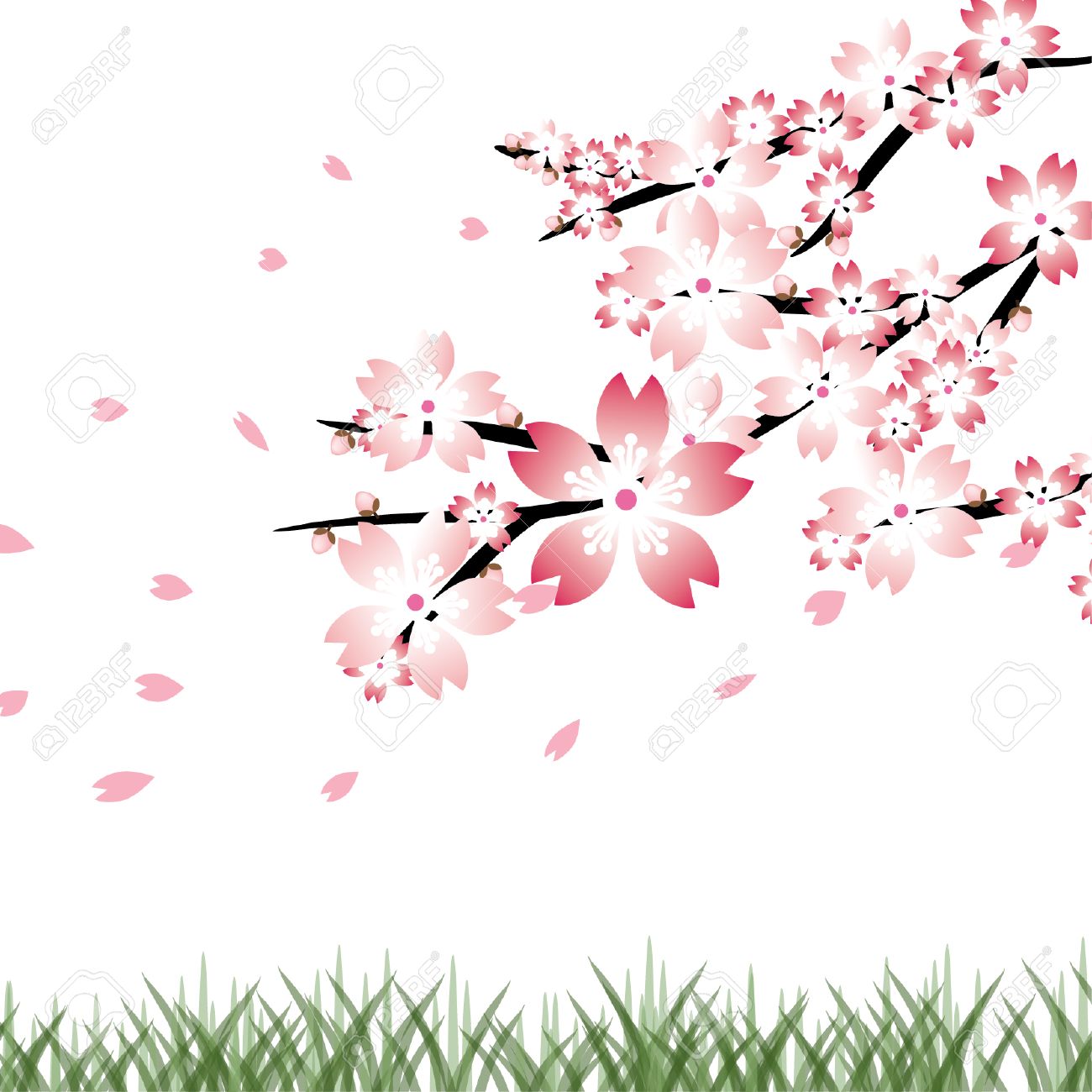 Download Sakura Background Vector Nomer 10