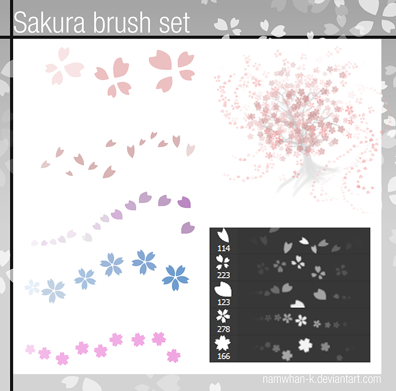 Detail Sakura Brush Photoshop Nomer 11