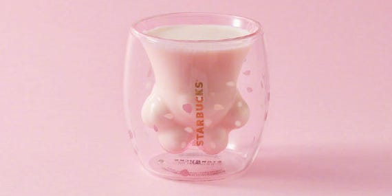 Sakura Cat Paw Cup - KibrisPDR